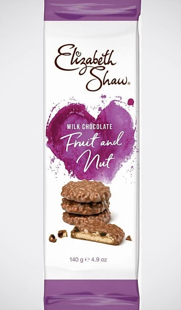 Elizabeth Shaw milk chocolate (fruit and nut)