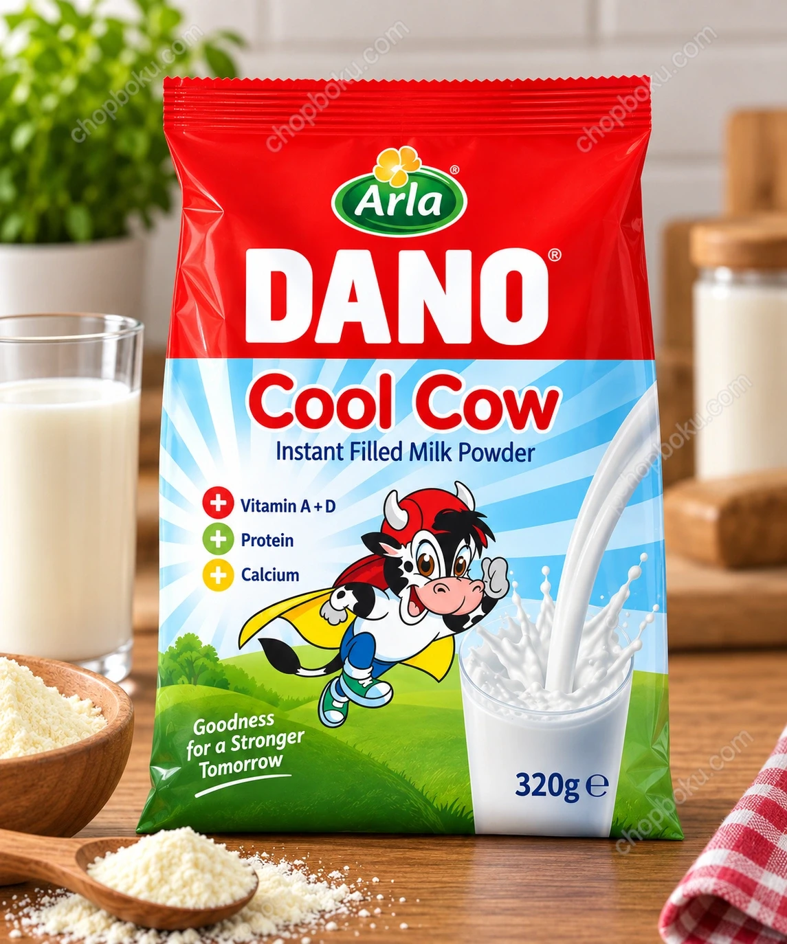Dano Cool Cow Instant Filled Milk Powder Sachet 320g