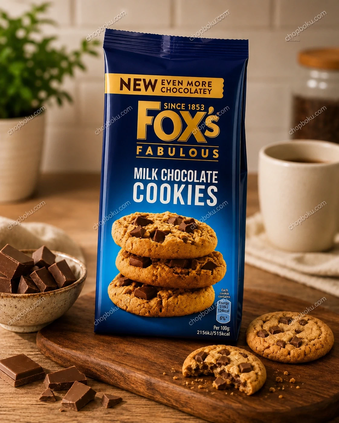Fox's Milk Chocolate Cookies 180g – Premium British Chocolate Chip Cookies in Lagos Nigeria