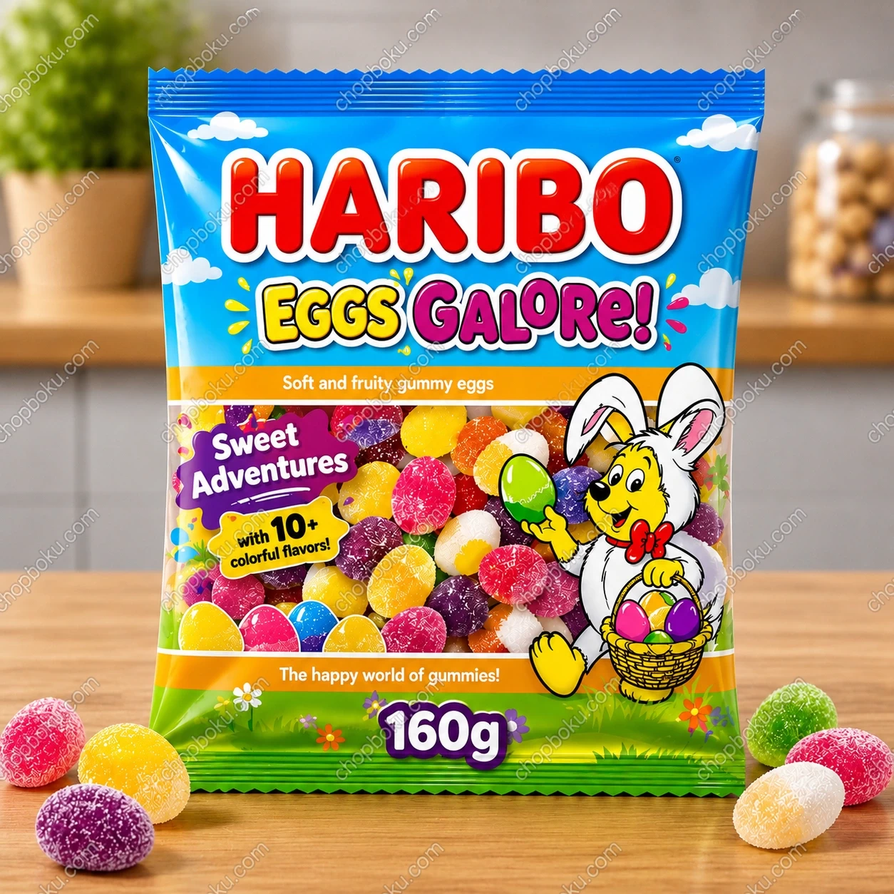 HARIBO Eggs Galore Share Bag 160g – Fruity Gummy Easter Candy in Lagos Nigeria