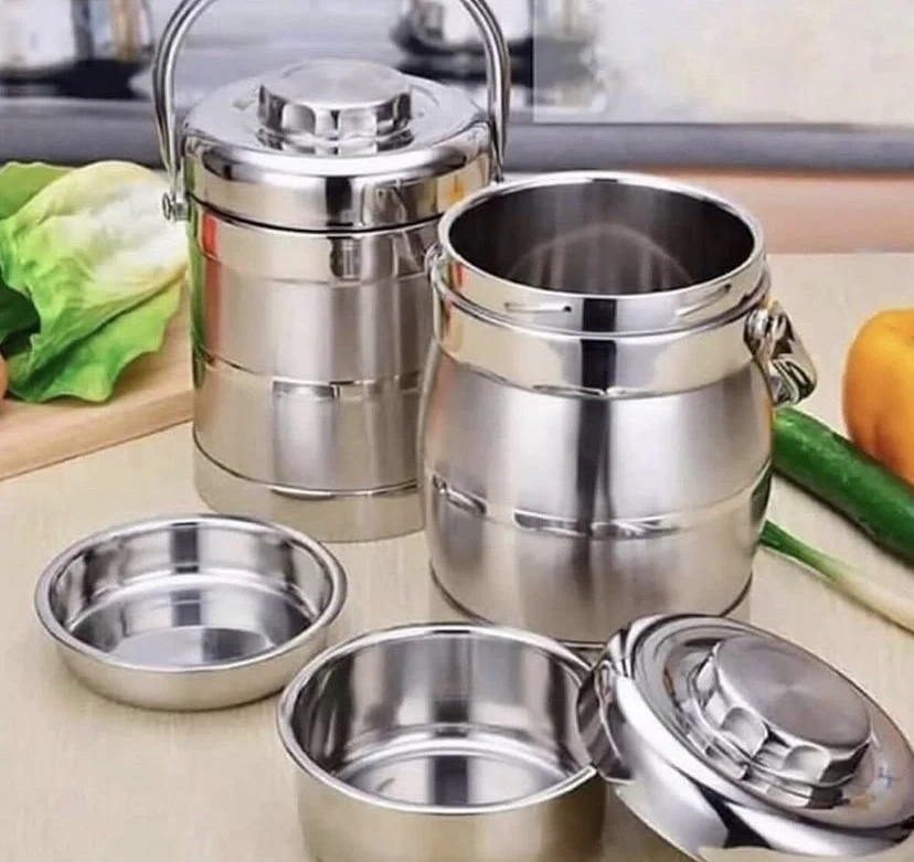 Stainless Steel Food Flask – Insulated Thermal Lunch Container for Hot & Cold Meals | Leak-Proof Food Jar Nigeria