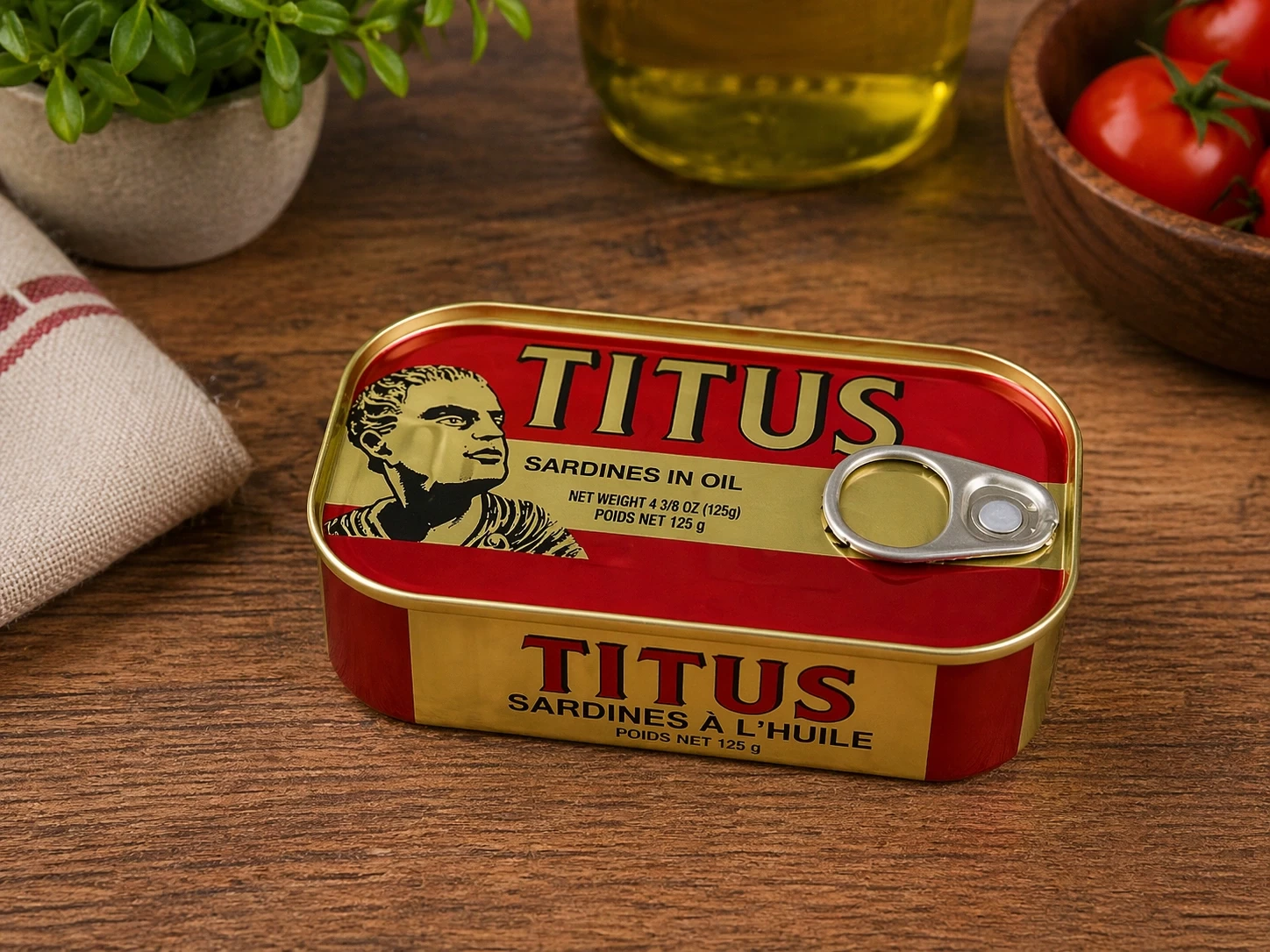 Titus Sardines 125g – Premium Tomato Sardines | Buy in Lagos, Abuja, Port Harcourt (Retail & Bulk)