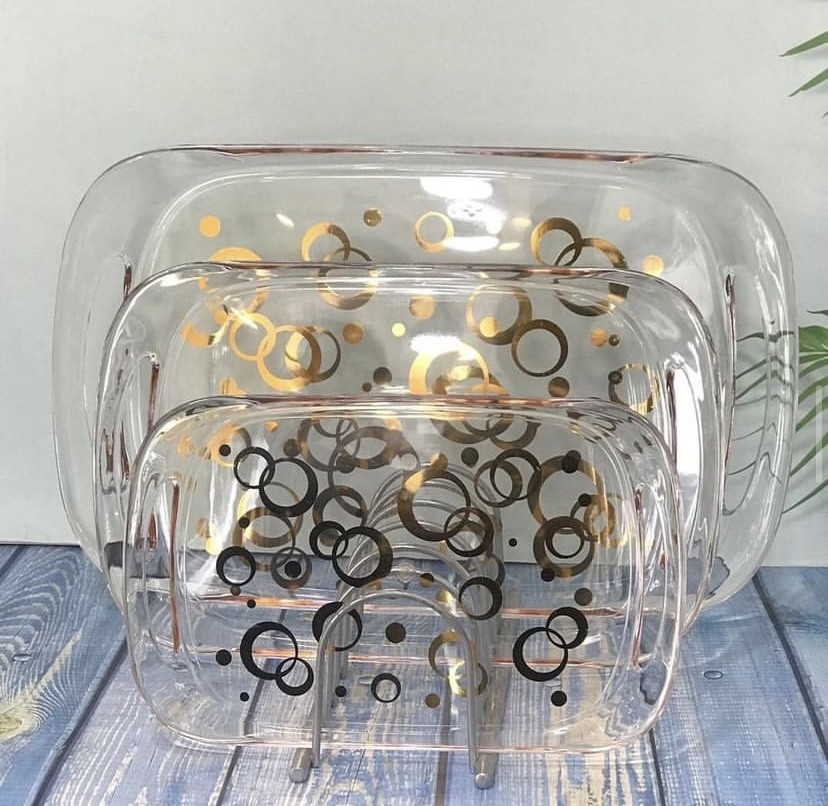 3pcs Acrylic trays