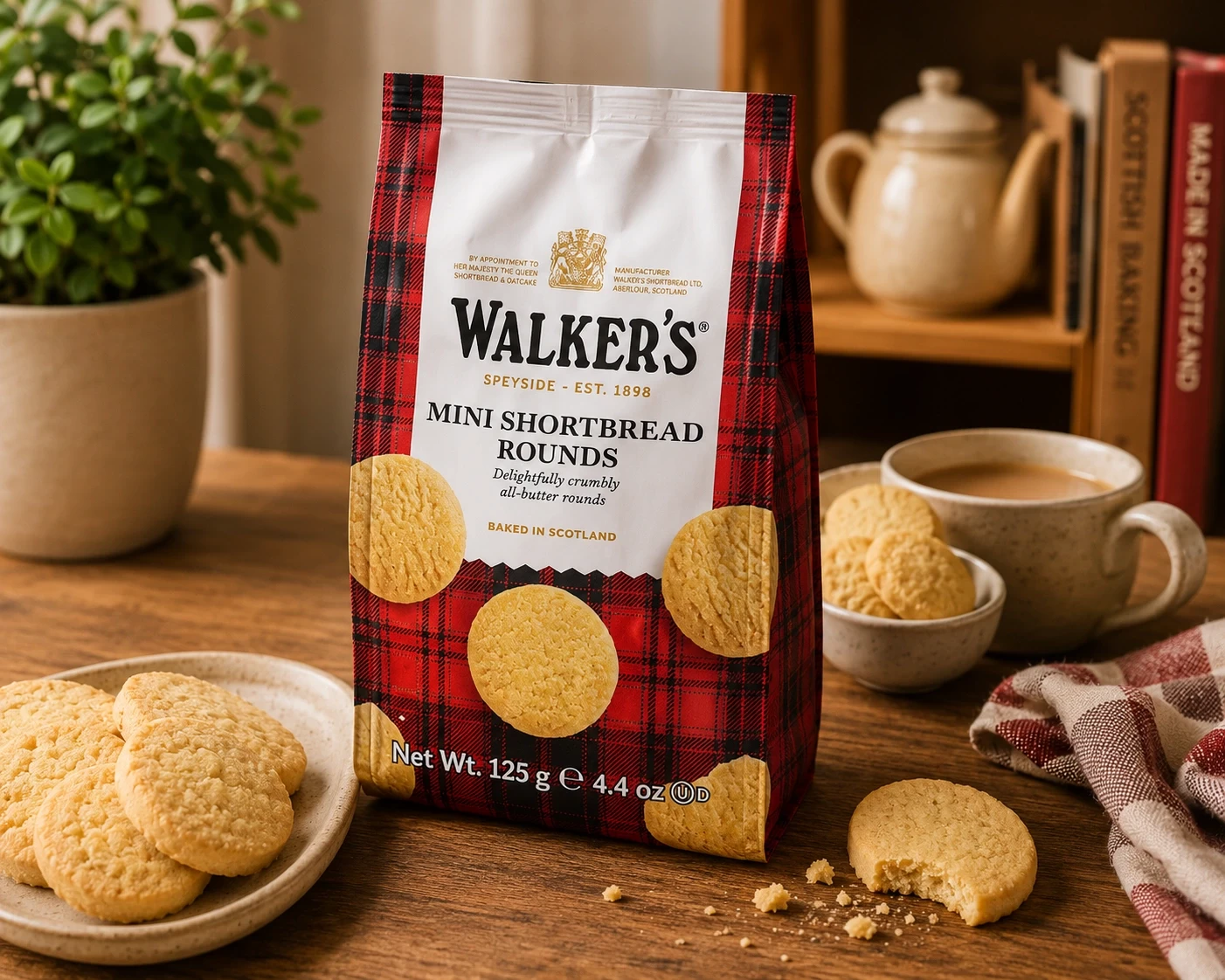 Walker's Pure Butter Mini Shortbread Rounds 125g – Authentic Scottish Butter Biscuits in Lagos Nigeria