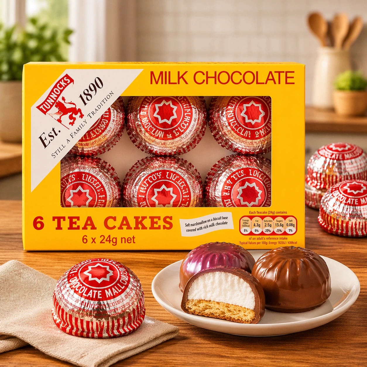 Tunnock’s Chocolate Teacakes – Marshmallow Biscuit with Rich Chocolate Coating | Buy in Lagos, Abuja & Nigeria