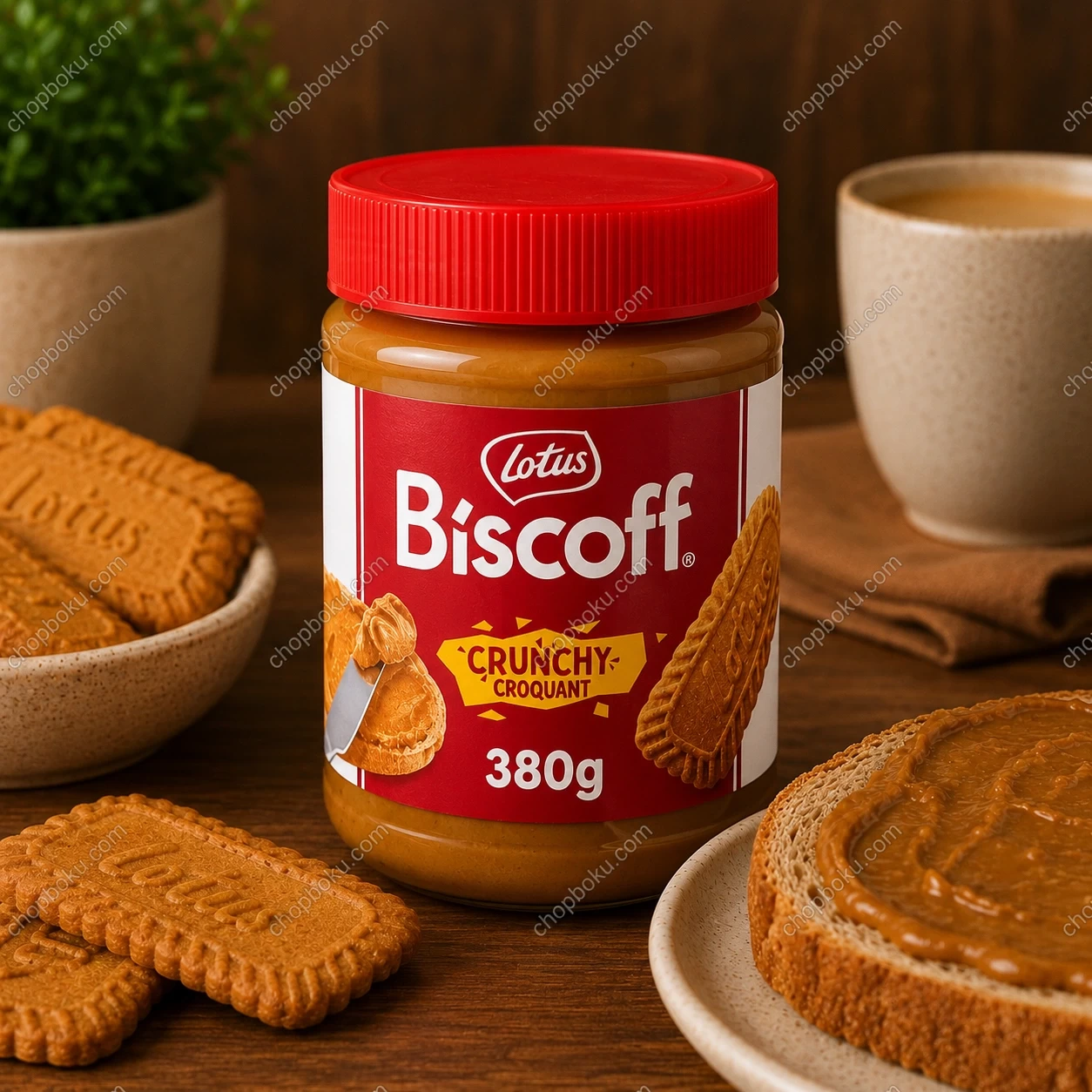 Lotus Biscoff Crunchy Spread 380g – Caramelized Biscuit Spread in Lagos Nigeria