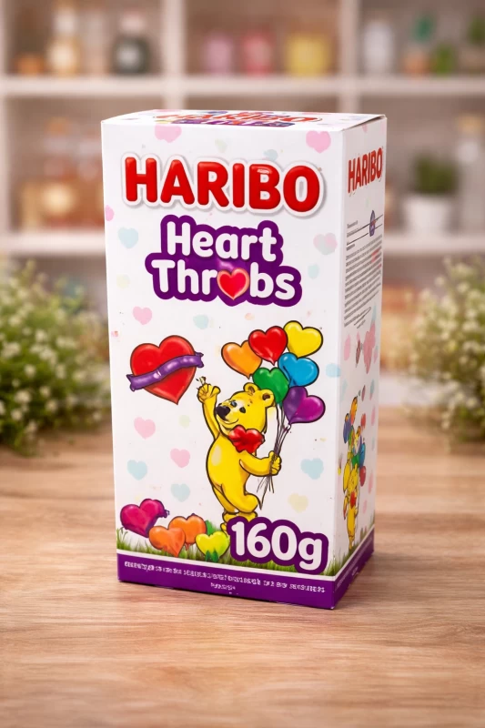 Haribo Heart Throbs Gift Box – Romantic Gummy Candy Pack for Valentine, Birthday & Surprise Gifts in Nigeria