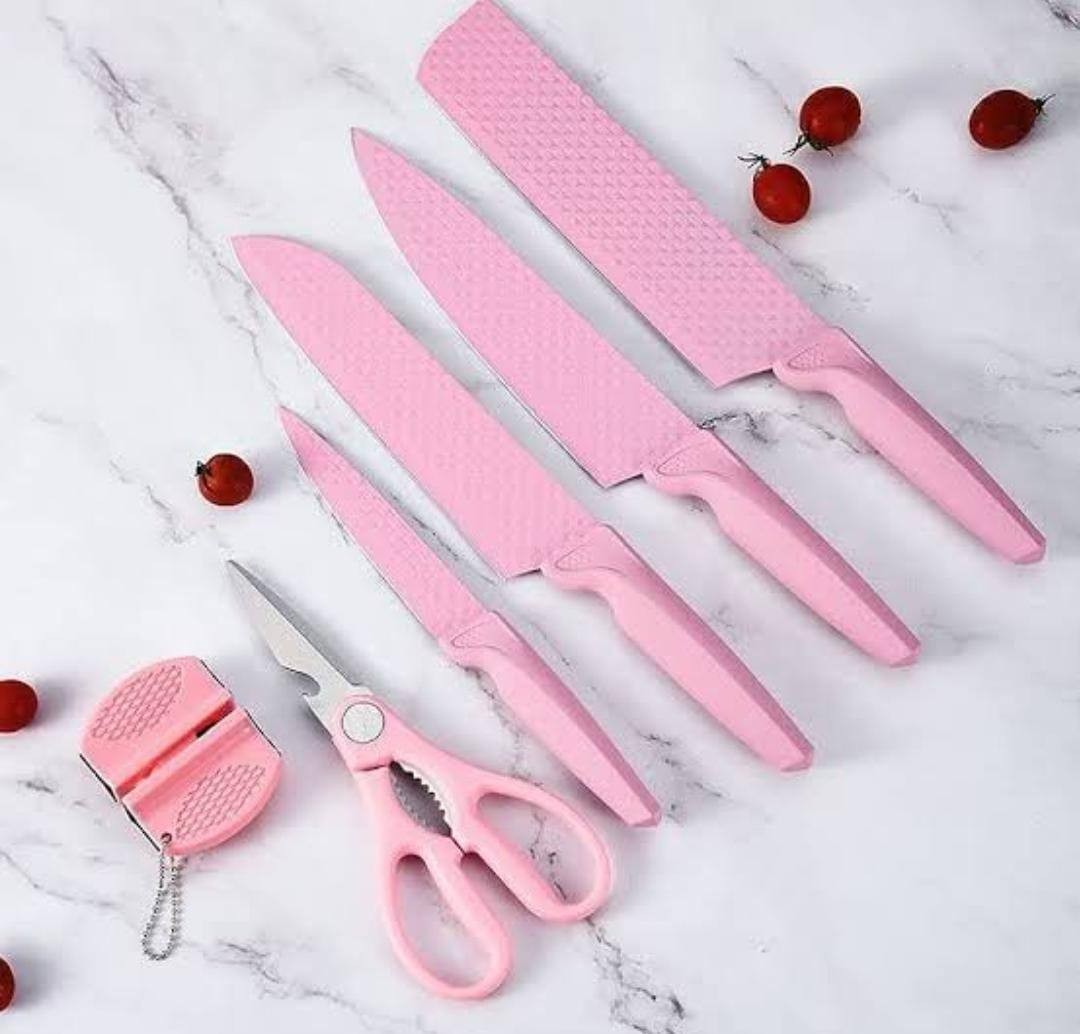 knife with knife sharpener-6pcs