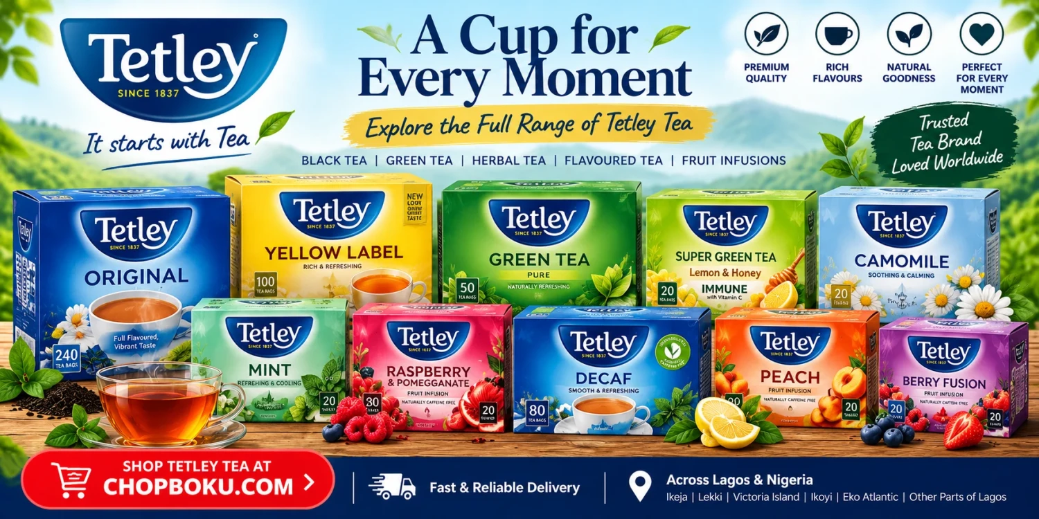 Tetley Tea: Types, Flavours & Where to Buy in Nigeria