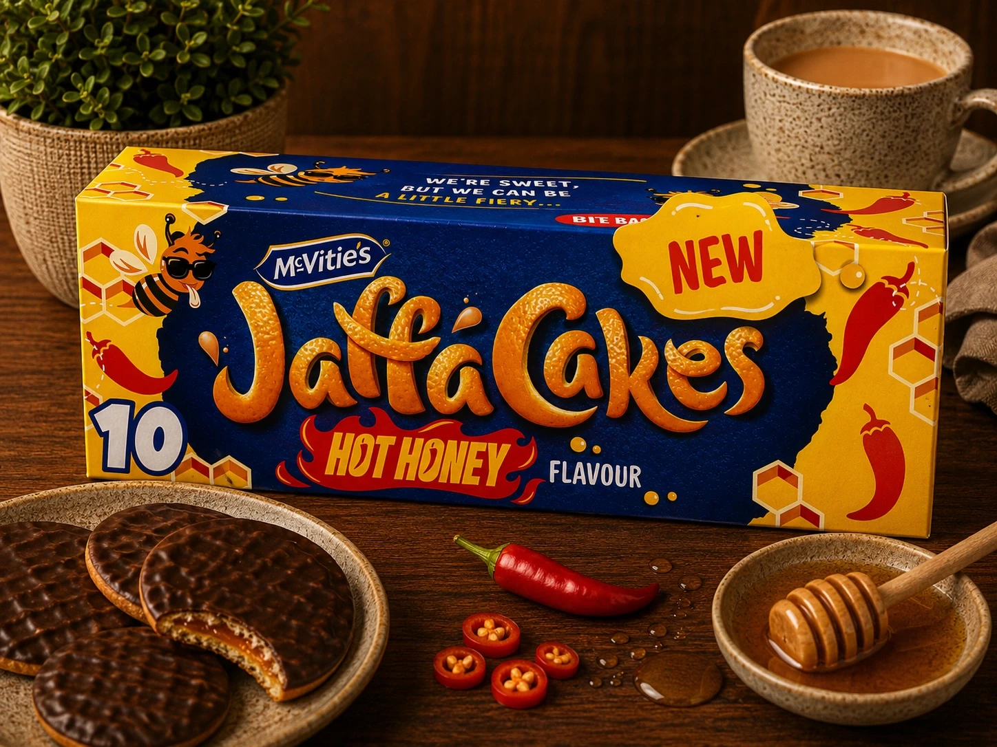 McVitie's Jaffa Cakes Hot Honey Flavour 10 Pack – Chocolate Honey Sponge Cakes in Lagos Nigeria