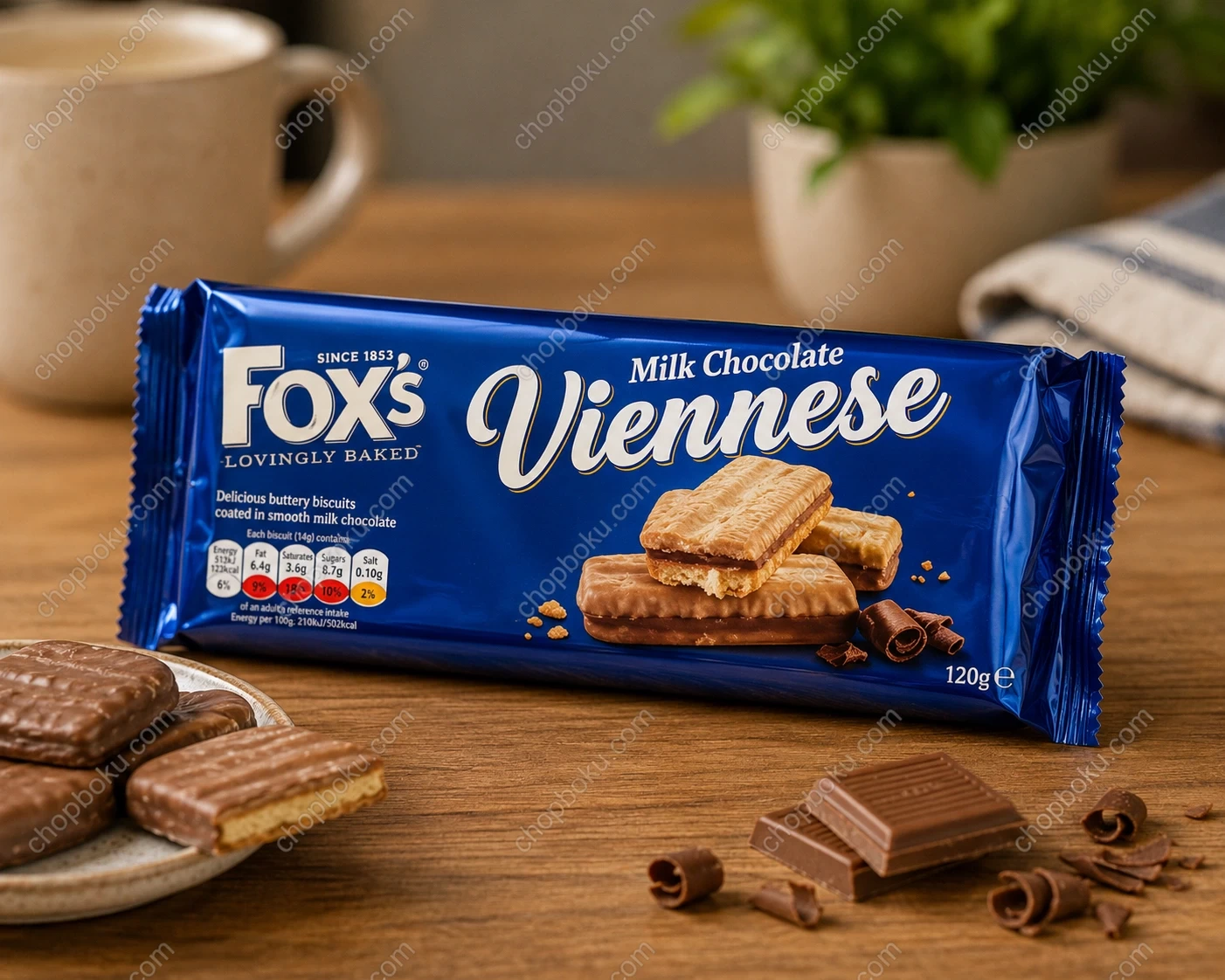Fox's Viennese Milk Chocolate Biscuits 120g – Premium British Chocolate Biscuits in Lagos Nigeria