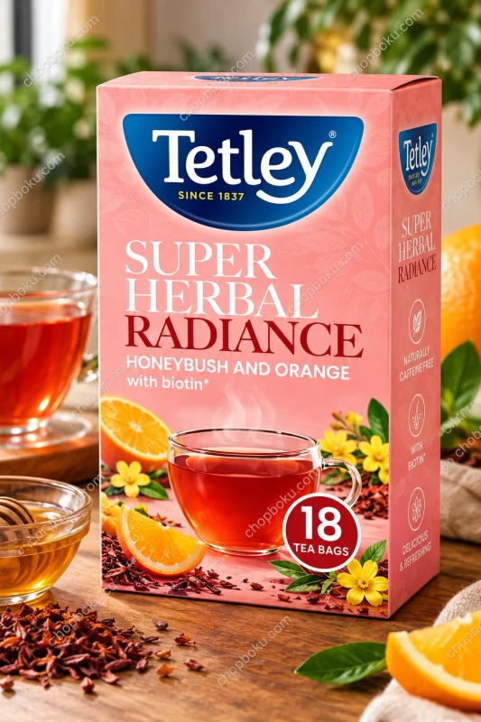 Tetley Super Herbal Radiance Honeybush & Orange Tea 32.4g x 18 Bags