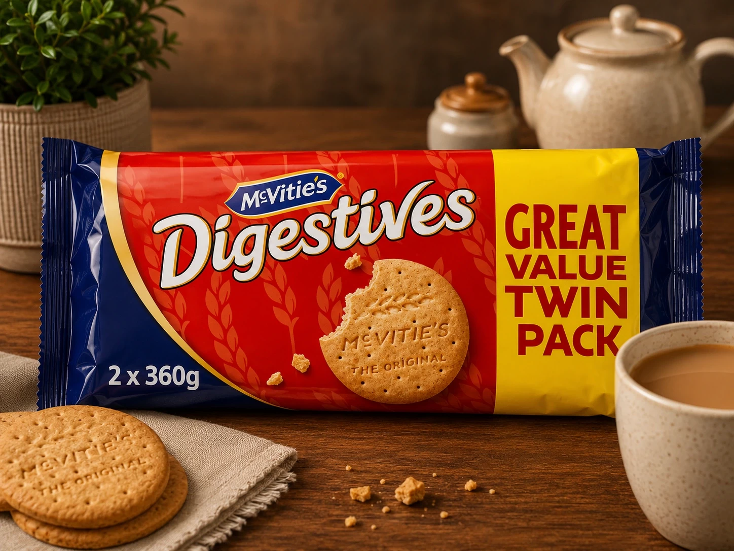 McVitie's Digestives The Original Biscuits Twin Pack 2 x 360g – Imported Wheat Biscuits in Lagos Nigeria