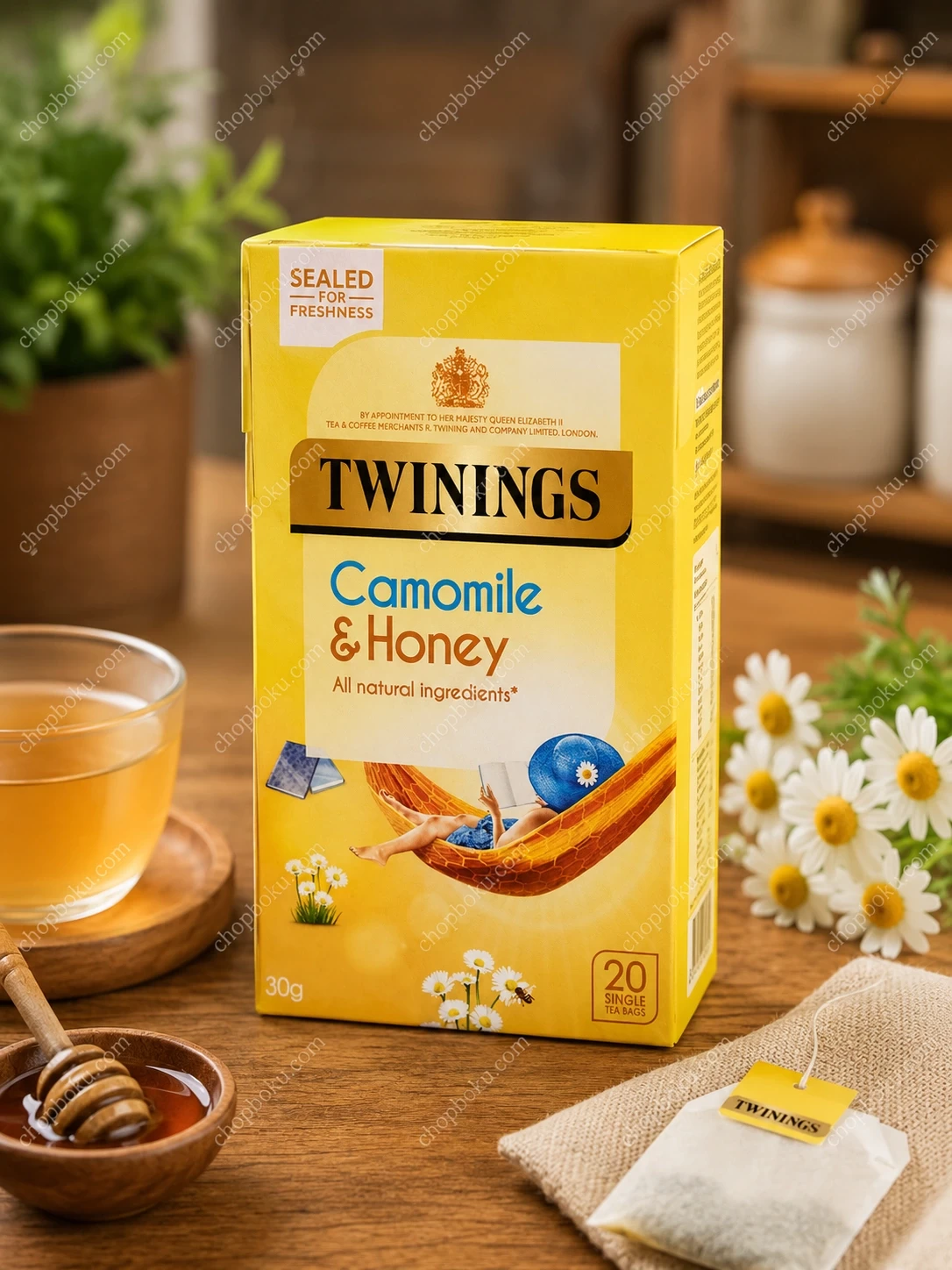 Twinings Wellbeing Camomile Honey & Vanilla Tea 30g (20 Tea Bags × 4 Packs) – Premium Herbal Tea in Lagos Nigeria