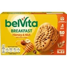 Belvita Honey & Nut Breakfast Biscuits – Wholegrain Energy Snack with Honey & Nuts | Buy in Lagos, Abuja & Nigeria