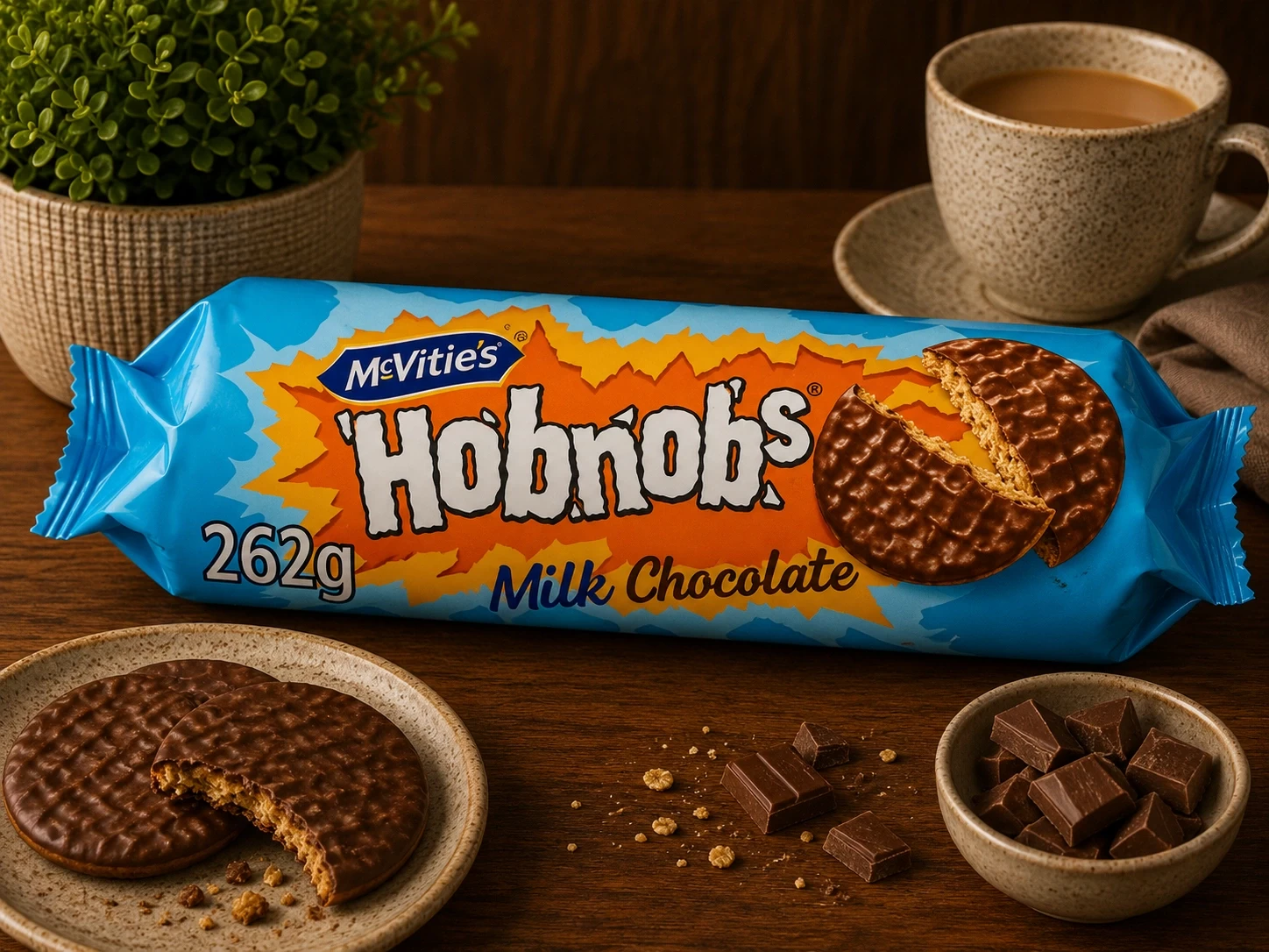 McVitie's Milk Chocolate Hobnobs 262g – Oaty Chocolate Biscuits in Lagos Nigeria