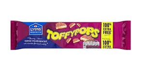 LYONS TOFFYPOPS 100% EXTRA FREE