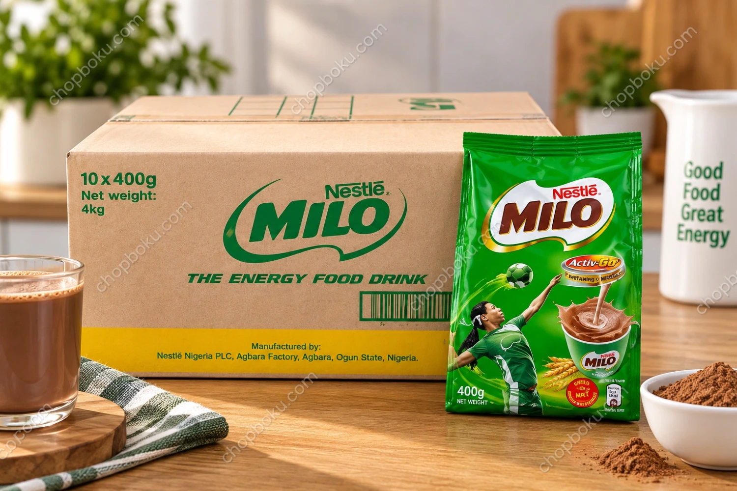 MILO Chocolate Malt Drink 400g – 10 x 400g Carton