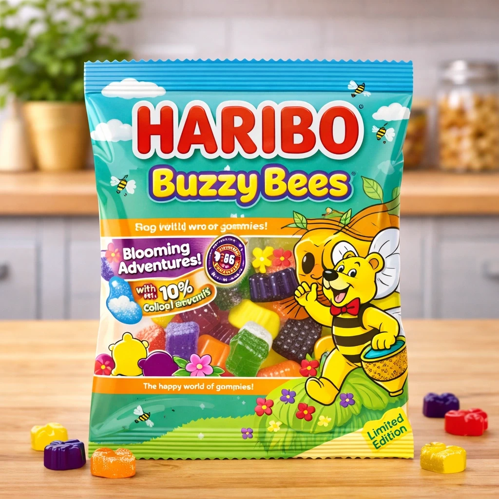 Haribo Buzzy Bees Gummy Candy – Fruity & Foam Bee-Shaped Sweets | Bulk & Retail Candy Nigeria
