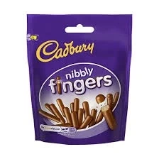 Cadbury Nibbly Fingers Chocolate Biscuit Pouch – Crunchy Bite-Size Chocolate Treat | Buy in Lagos, Abuja & Nigeria