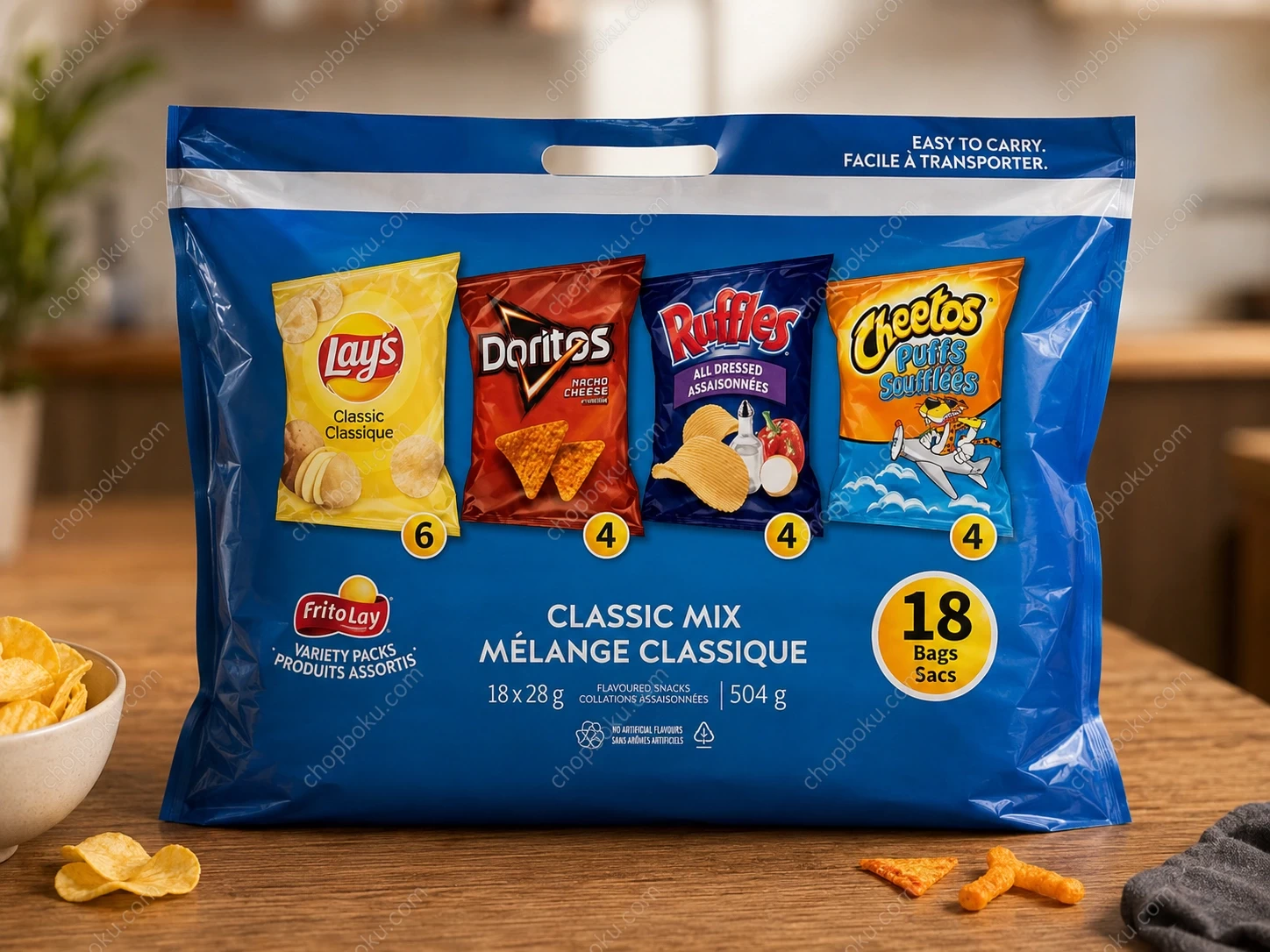 Frito-Lay Classic Variety Pack 18ct × 28g – Lay's, Ruffles, Doritos & Cheetos