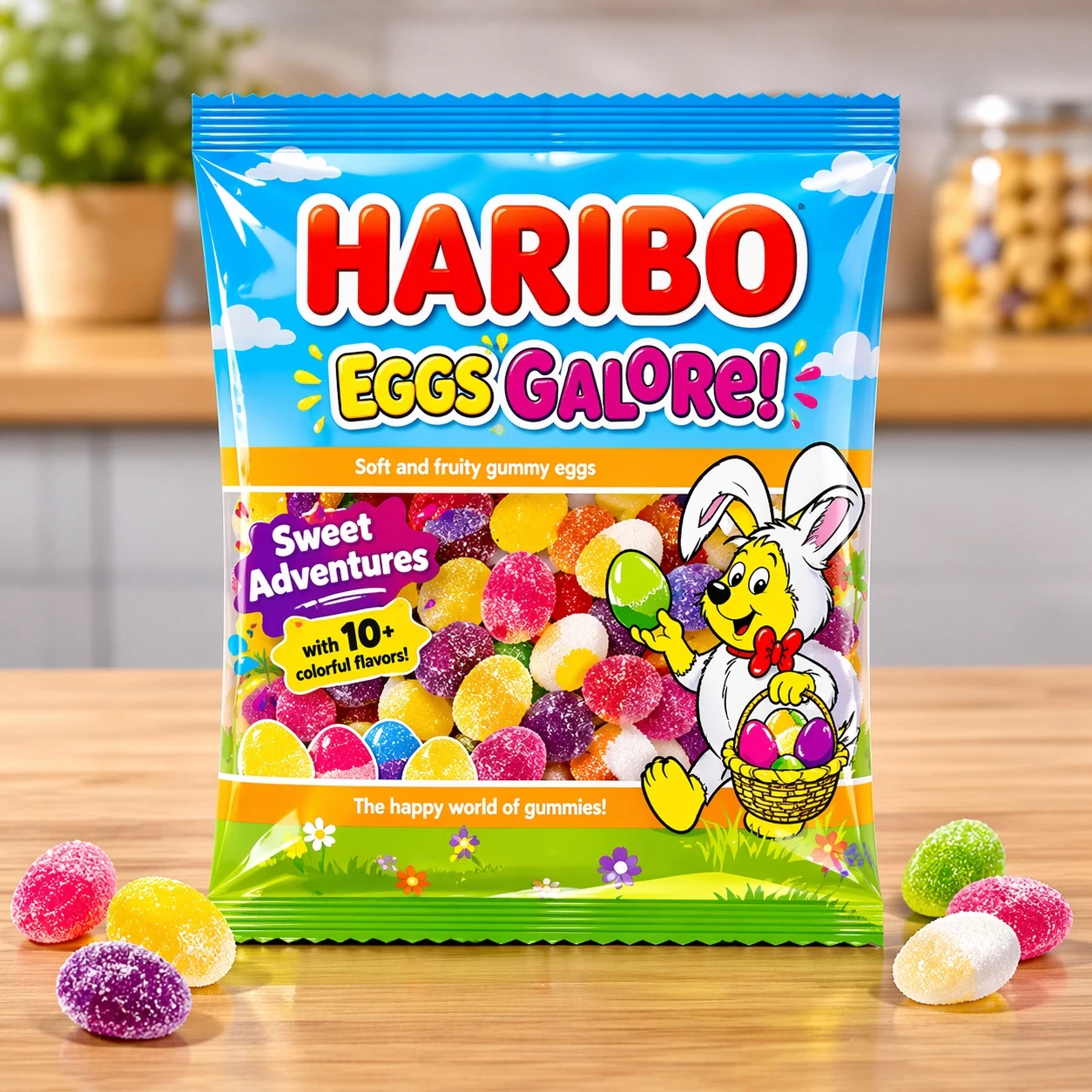 Haribo Eggs Galore Gummy Candy – Fruity Egg-Shaped Sweets Pack | Bulk & Retail Candy Nigeria