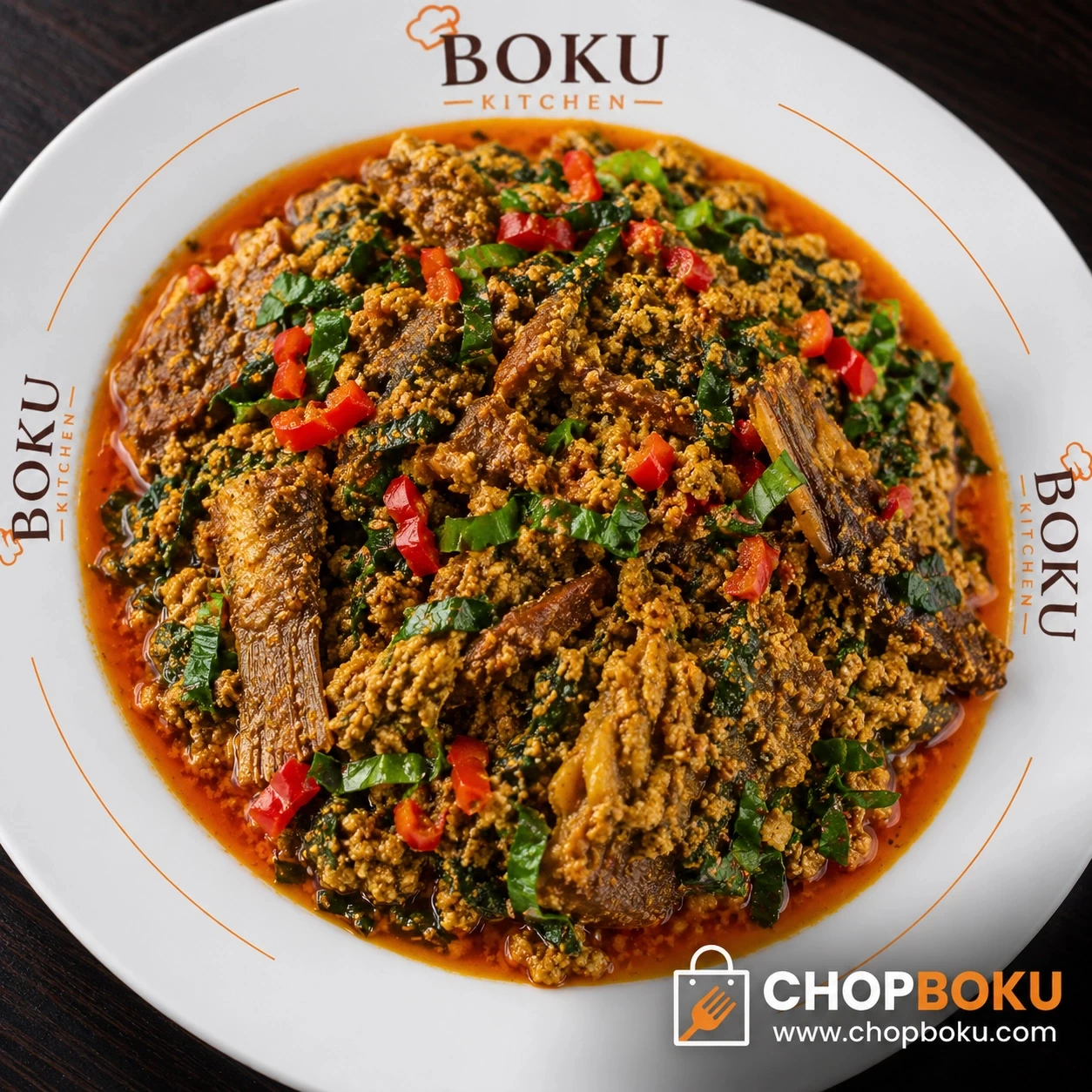 Egusi Soup with Eja Kika (Smoked Fish) – Authentic Nigerian Melon Soup | Fresh Soup Delivery in Lagos | ChopBoku